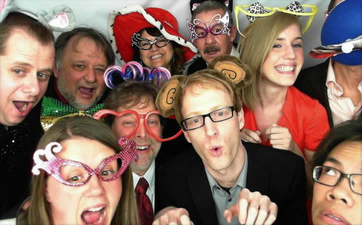Team photo taken at Paint the Town Red